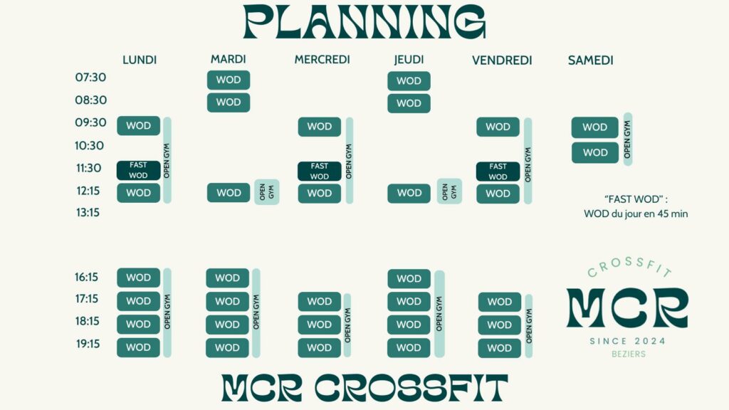 Planning MCR CROSSFIT